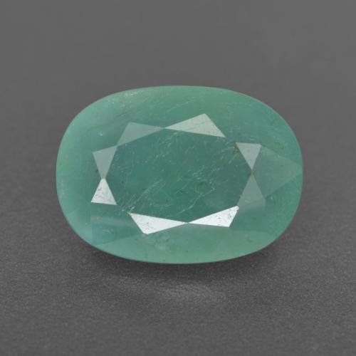 Grandidierite Verde bluastro medio naturale da 3.30 ct, Taglio ovale, VS-SI