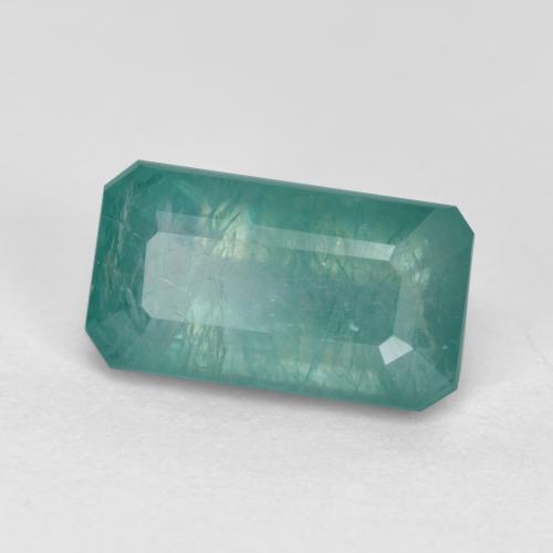 Grandidierite Medio Verde Blu naturale da 1.45 ct, Taglio smeraldo, SI