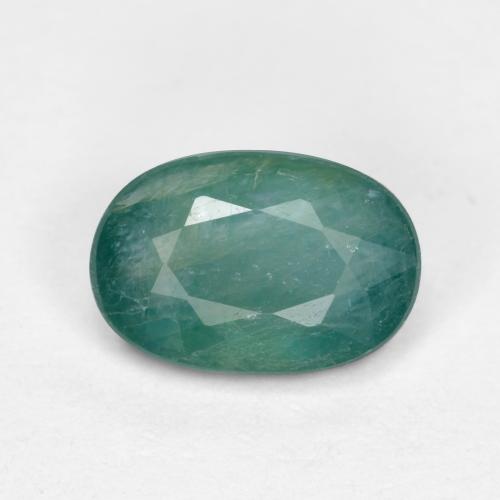 Grandidierite blu verde scuro naturale da 0,74 ct, taglio ovale, SI