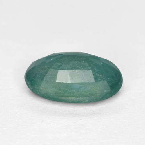 Grandidierite blu verde scuro naturale da 0,74 ct, taglio ovale, SI