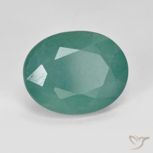 Grandidierite Blu verdastro naturale da 4.41 ct, Taglio ovale, VS-SI