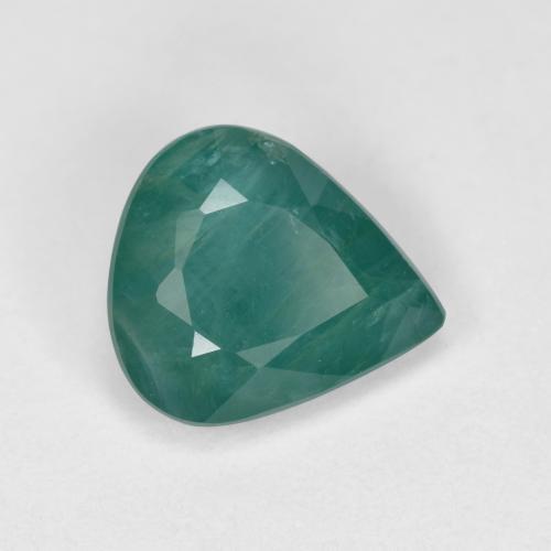 Grandidierite Blu Verde Scuro naturale da 1.69 ct, Forma a pera, VS-SI