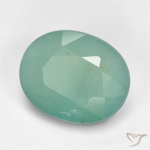 3.04ct Naturale Verde bluastro medio Grandidierite, Ovale, SI
