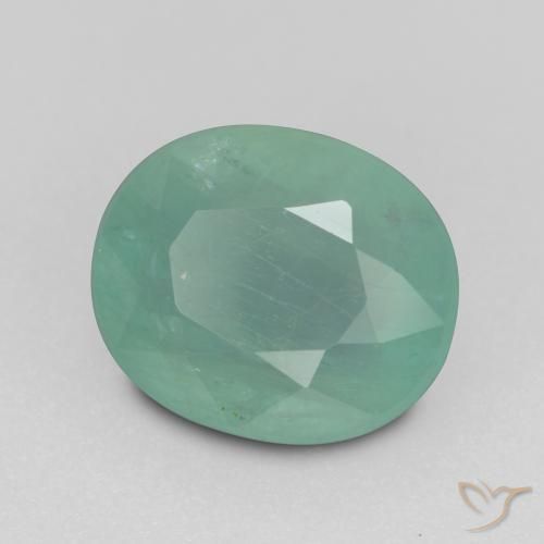 Grandidierite Blu verde naturale da 1.64 ct, Ovale, SI