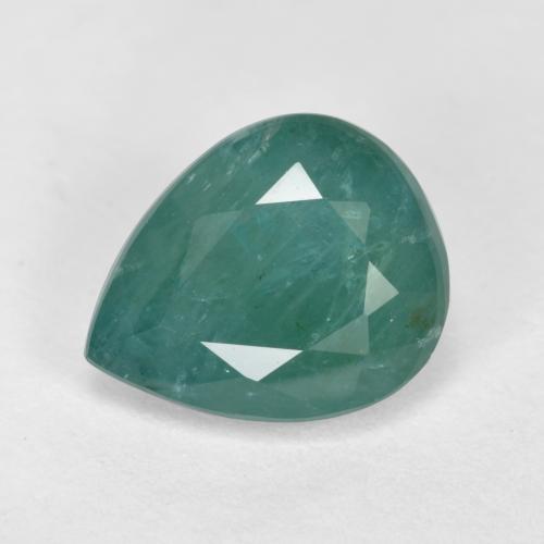 Grandidierite Blu verdastro naturale da 2.28 ct, Forma a pera, SI