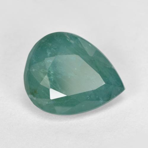 Grandidierite Blu verdastro naturale da 2.28 ct, Forma a pera, SI