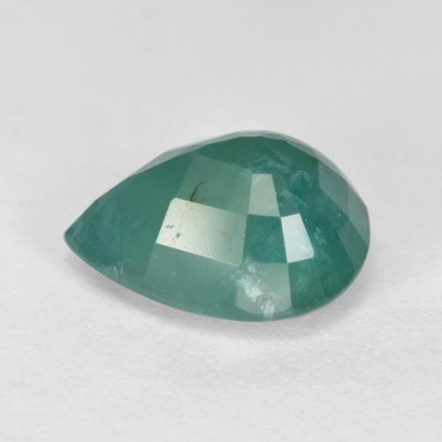 Grandidierite Blu verdastro naturale da 2.28 ct, Forma a pera, SI