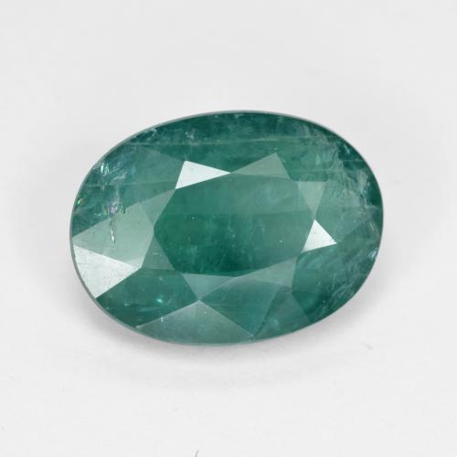 Grandidierite blu verdastro naturale da 2,53 ct, taglio ovale, SI-I1