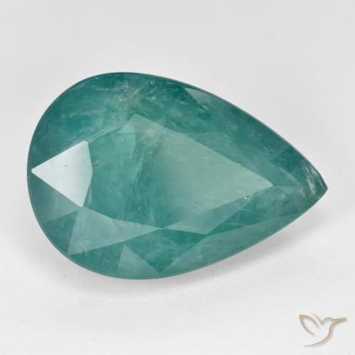 Grandidierite Blu verde naturale da 10.02 ct, Forma a pera, SI-I1