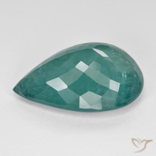 Grandidierite Blu verde naturale da 10.02 ct, Forma a pera, SI-I1