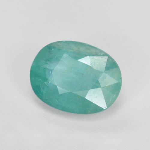 Grandidierite Blu verde naturale da 1.28 ct, Taglio ovale, SI-I1