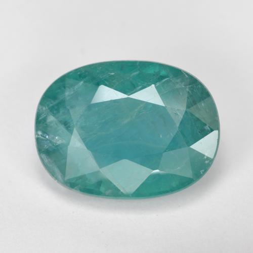 Grandidierite Blu verde naturale da 4.19 ct, Taglio ovale, SI-I1