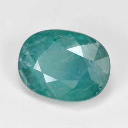 Grandidierite Blu verde naturale da 4.19 ct, Taglio ovale, SI-I1