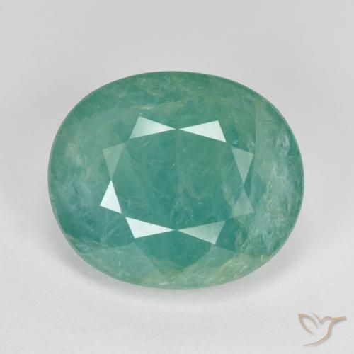 6.31ct Naturale Verde bluastro medio Grandidierite, Ovale, SI-I1