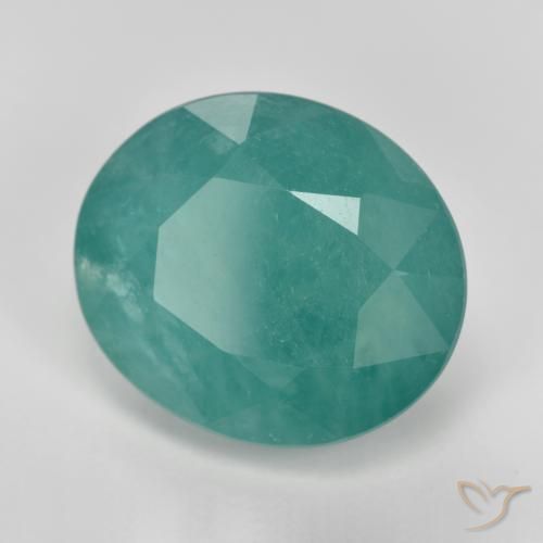 Grandidierite Medio Verde Blu naturale da 8.89 ct, Ovale, SI-I1