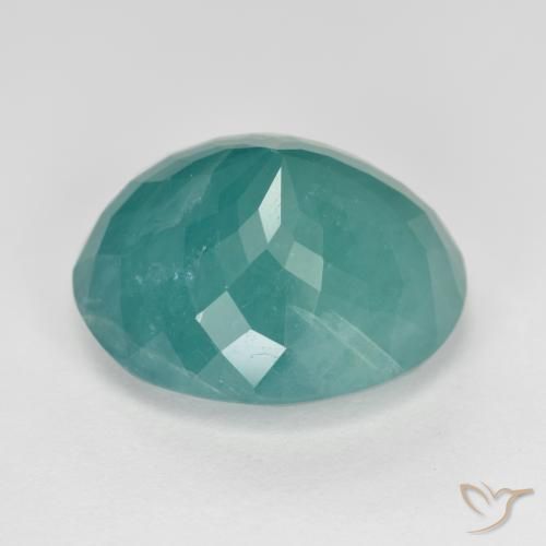 Grandidierite Medio Verde Blu naturale da 8.89 ct, Ovale, SI-I1