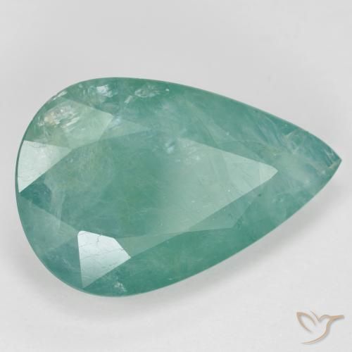 9.80ct Naturale Azzurro Verde Grandidierite, Forma a pera, SI-I1