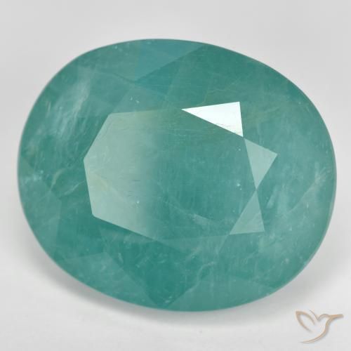 Grandidierite Blu verdastro naturale da 14.98 ct, Ovale, SI-I1