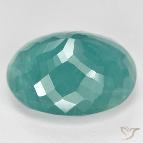Grandidierite Blu verdastro naturale da 14.98 ct, Ovale, SI-I1
