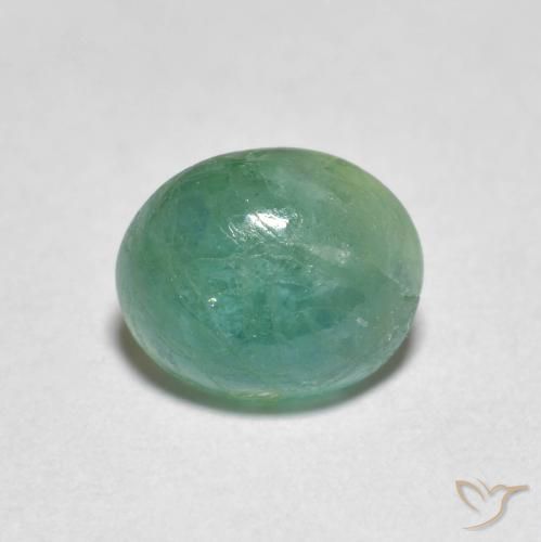 1.40ct Naturale Verde bluastro Grandidierite, Ovale, Traslucido