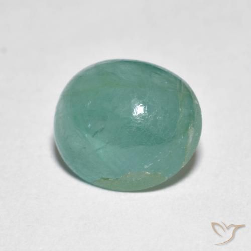 Grandidierite Blu verdastro naturale da 2.93 ct, Ovale, Traslucido