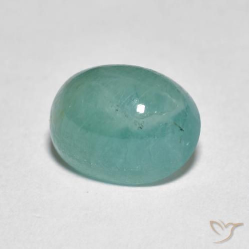 Grandidierite Verde blu naturale da 3.09 ct, Ovale, Traslucido