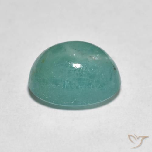 Grandidierite Verde blu naturale da 3.09 ct, Ovale, Traslucido