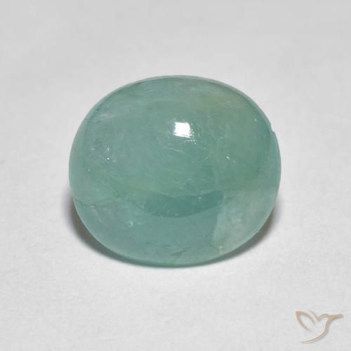3.09ct Naturale Verde bluastro chiaro Grandidierite, Ovale, Traslucido