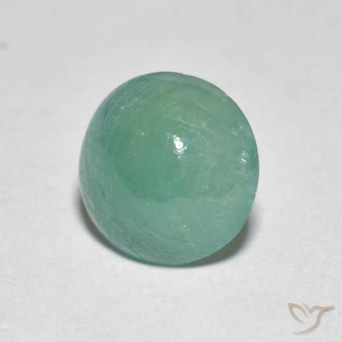 Grandidierite Tono verde blu naturale da 1.64 ct, Rotondo, Traslucido