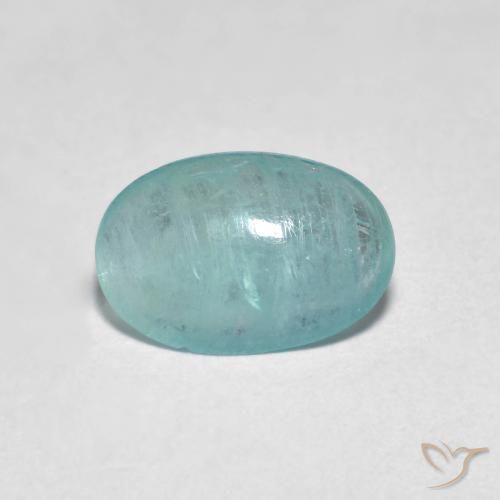 1.15ct Naturale Blu Medio Verde Grandidierite, Ovale, Trasparente