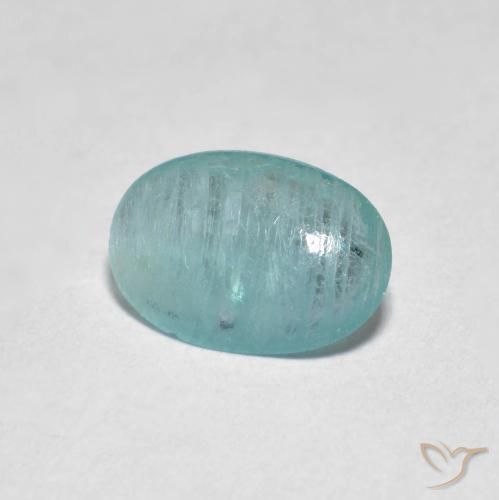 Grandidierite Blu Medio Verde naturale da 1.15 ct, Ovale, Trasparente