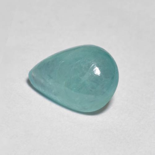 Grandidierite Azzurro Verde naturale da 0.96 ct, Forma a pera, Trasparente