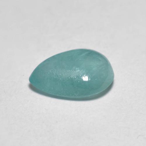 Grandidierite Azzurro Verde naturale da 0.96 ct, Forma a pera, Trasparente