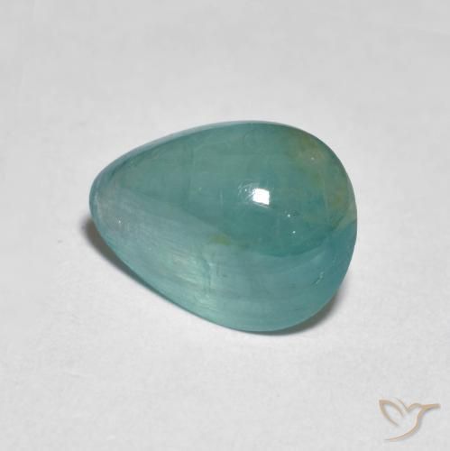 2.17ct Naturale Turchese Grandidierite, Forma a pera, Traslucido