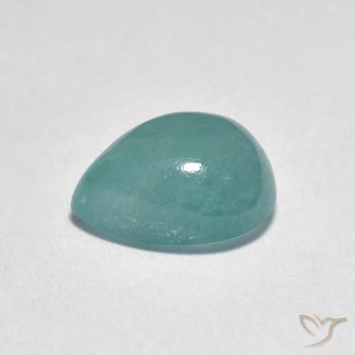 Grandidierite Verde blu naturale da 1.94 ct, Forma a pera, Traslucido