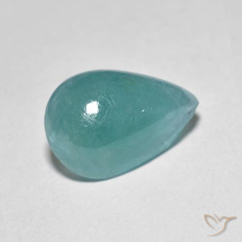 Grandidierite blu verdastro naturale da 3,53 ct, taglio a pera, traslucido