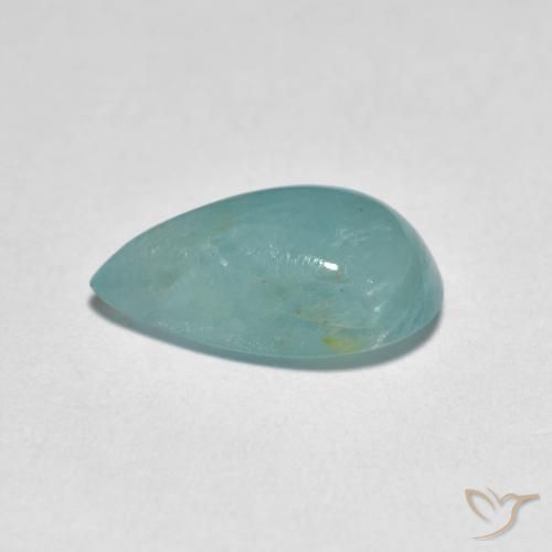 Grandidierite Azzurro Verde naturale da 2.76 ct, Forma a pera, Traslucido