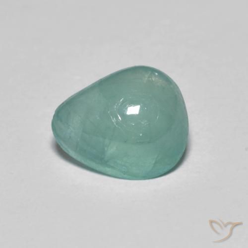 Grandidierite Blu verdastro naturale da 0.99 ct, Forma a pera, Traslucido