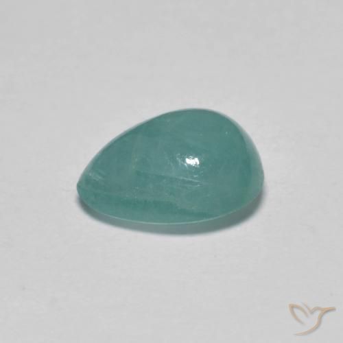 Grandidierite Blu verdastro naturale da 0.99 ct, Forma a pera, Traslucido