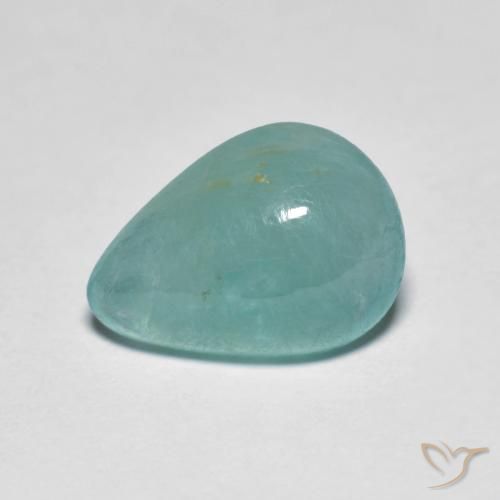 2.85ct Naturale Azzurro Verde Grandidierite, Forma a pera, Traslucido