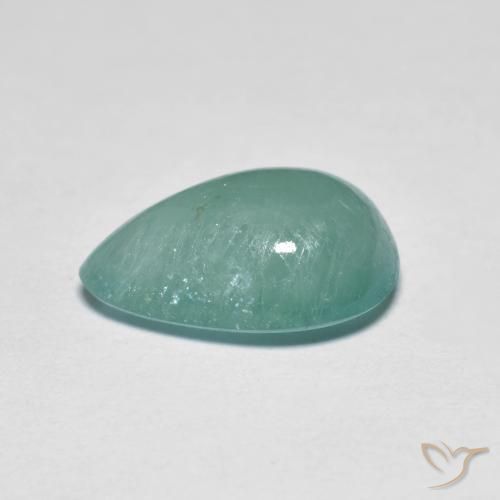 Grandidierite Azzurro Verde naturale da 2.85 ct, Forma a pera, Traslucido