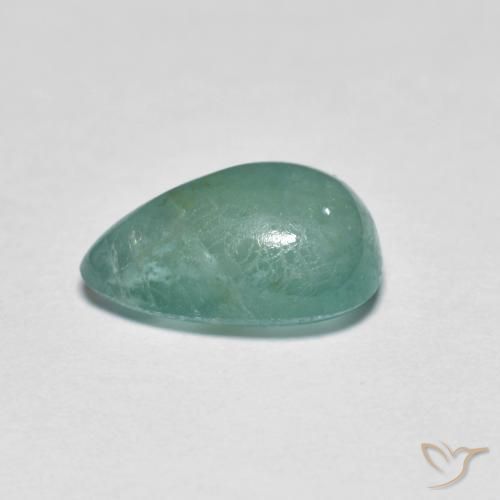 Grandidierite Verde blu naturale da 2.25 ct, Forma a pera, Traslucido