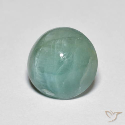 Grandidierite Azzurro Verde molto chiaro naturale da 2.68 ct, Rotondo, Traslucido
