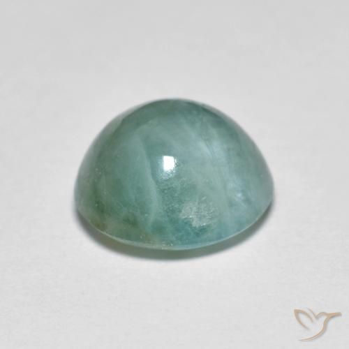 Grandidierite Azzurro Verde molto chiaro naturale da 2.68 ct, Rotondo, Traslucido