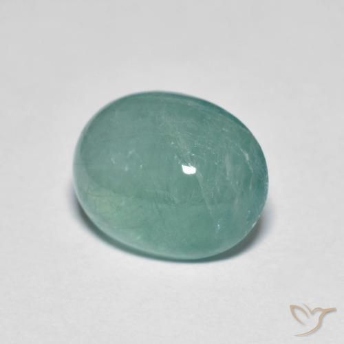 Grandidierite Verde chiaro Bluastro naturale da 2.88 ct, Ovale, Traslucido