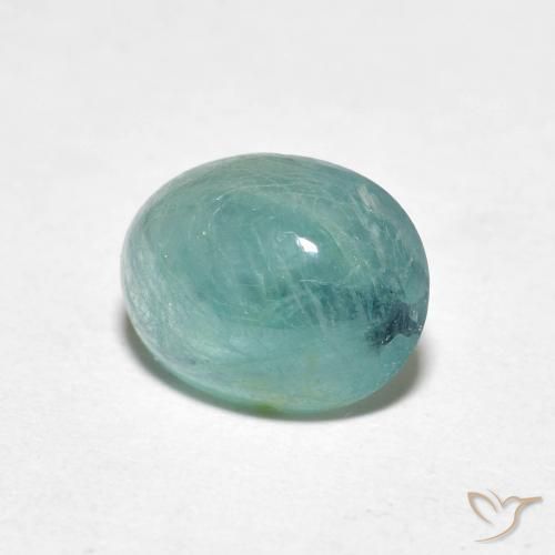 Grandidierite Blu verde naturale da 1.96 ct, Ovale, Traslucido