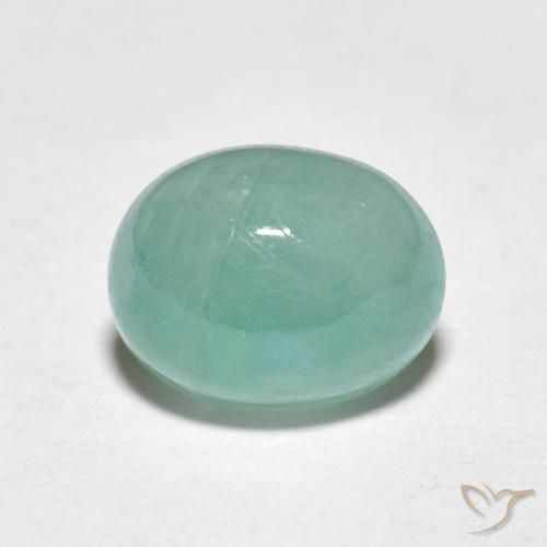 3.11ct Naturale Verde chiaro Bluastro Grandidierite, Ovale, Traslucido