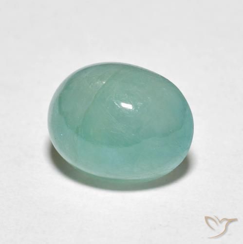 Grandidierite Verde chiaro Bluastro naturale da 3.11 ct, Ovale, Traslucido