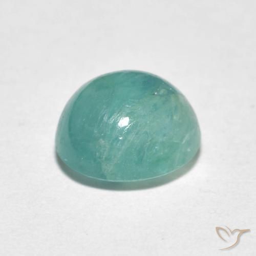 Grandidierite Azzurro Verde molto chiaro naturale da 2.00 ct, Rotondo, Traslucido