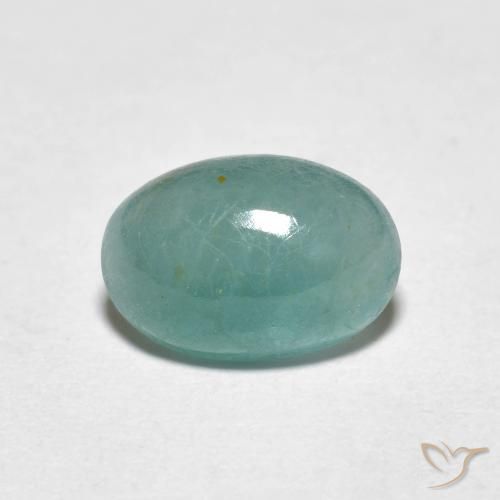 1.64ct Naturale Verde bluastro chiaro Grandidierite, Ovale, Traslucido